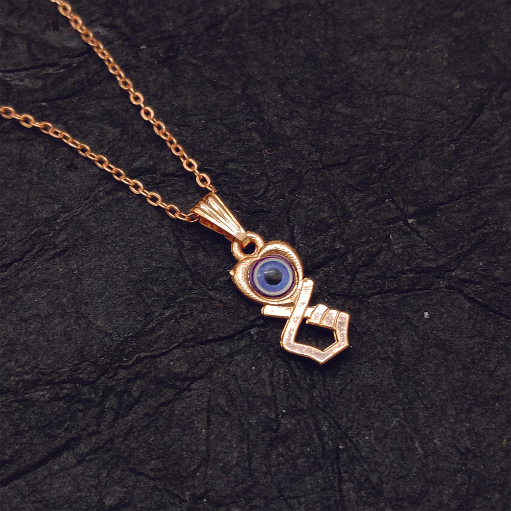 The99Jewel Heart  And Hand Shaped Evil Eye Chain Pendant
