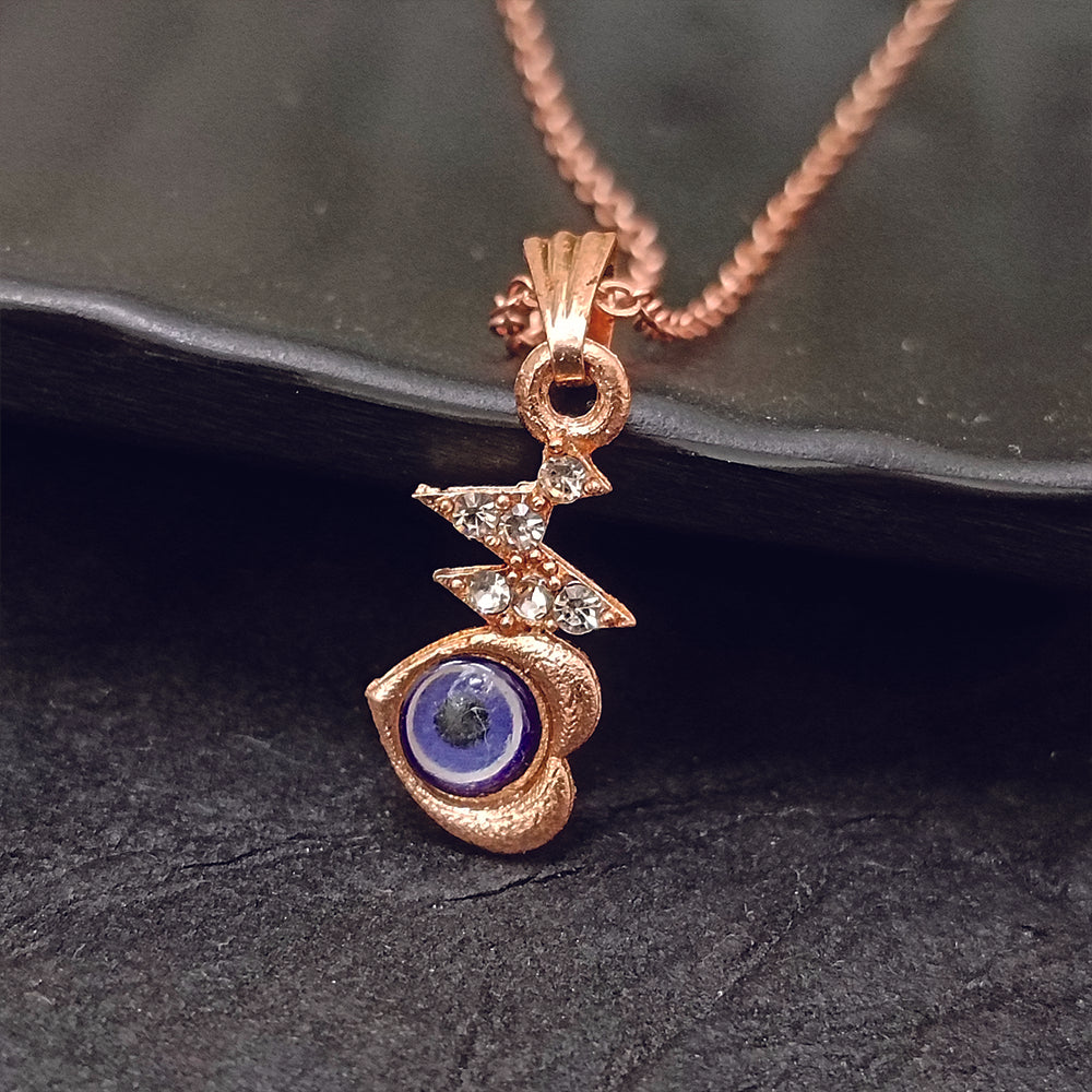 The99Jewel Heart Shaped Evil Eye Chain Pendant - 1405010