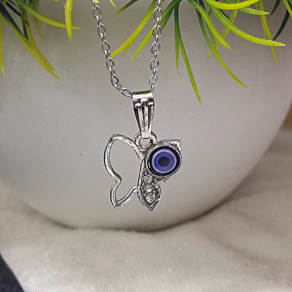 The99Jewel Butterfly Evil Eye Chain Pendant - 1405015
