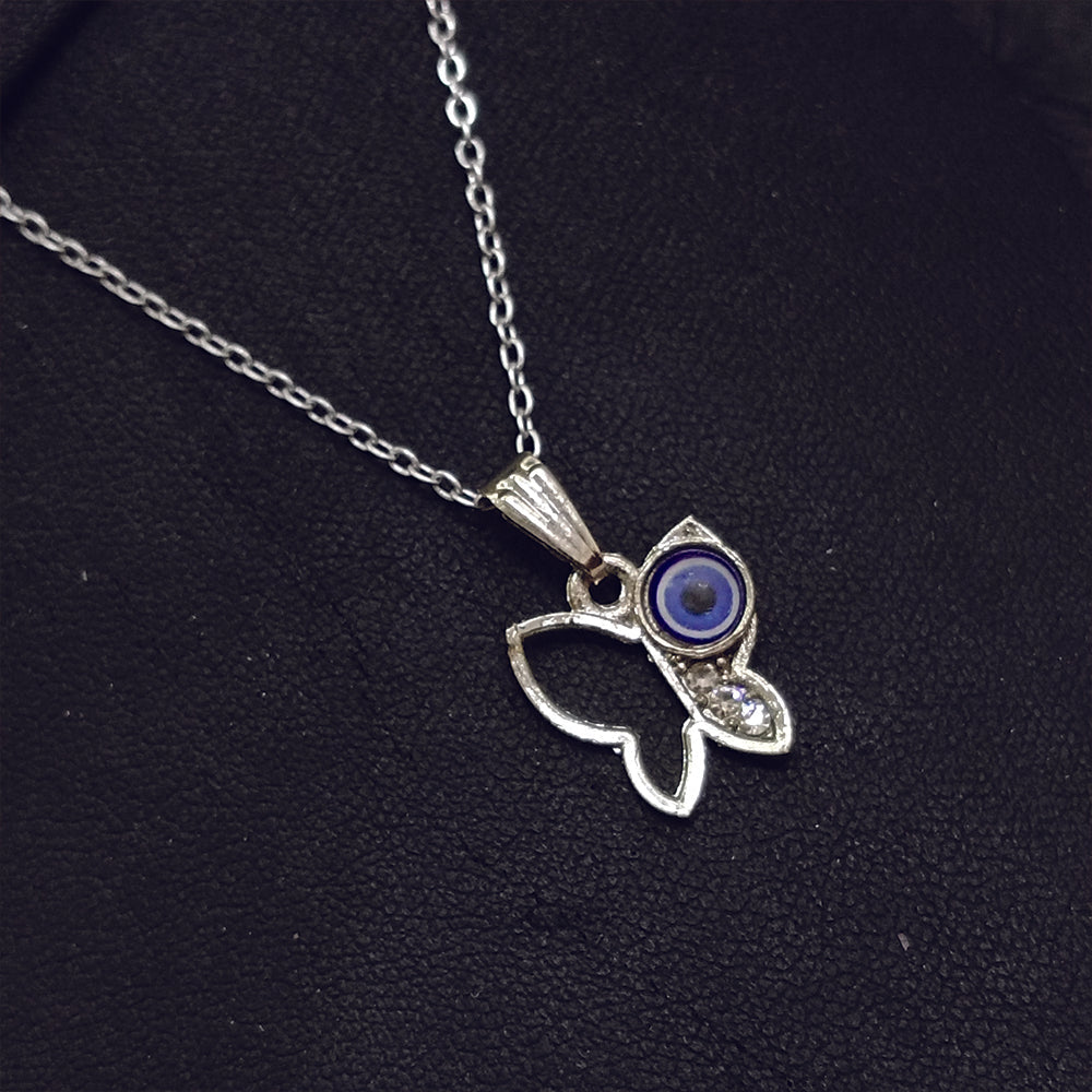 The99Jewel Butterfly Evil Eye Chain Pendant - 1405015