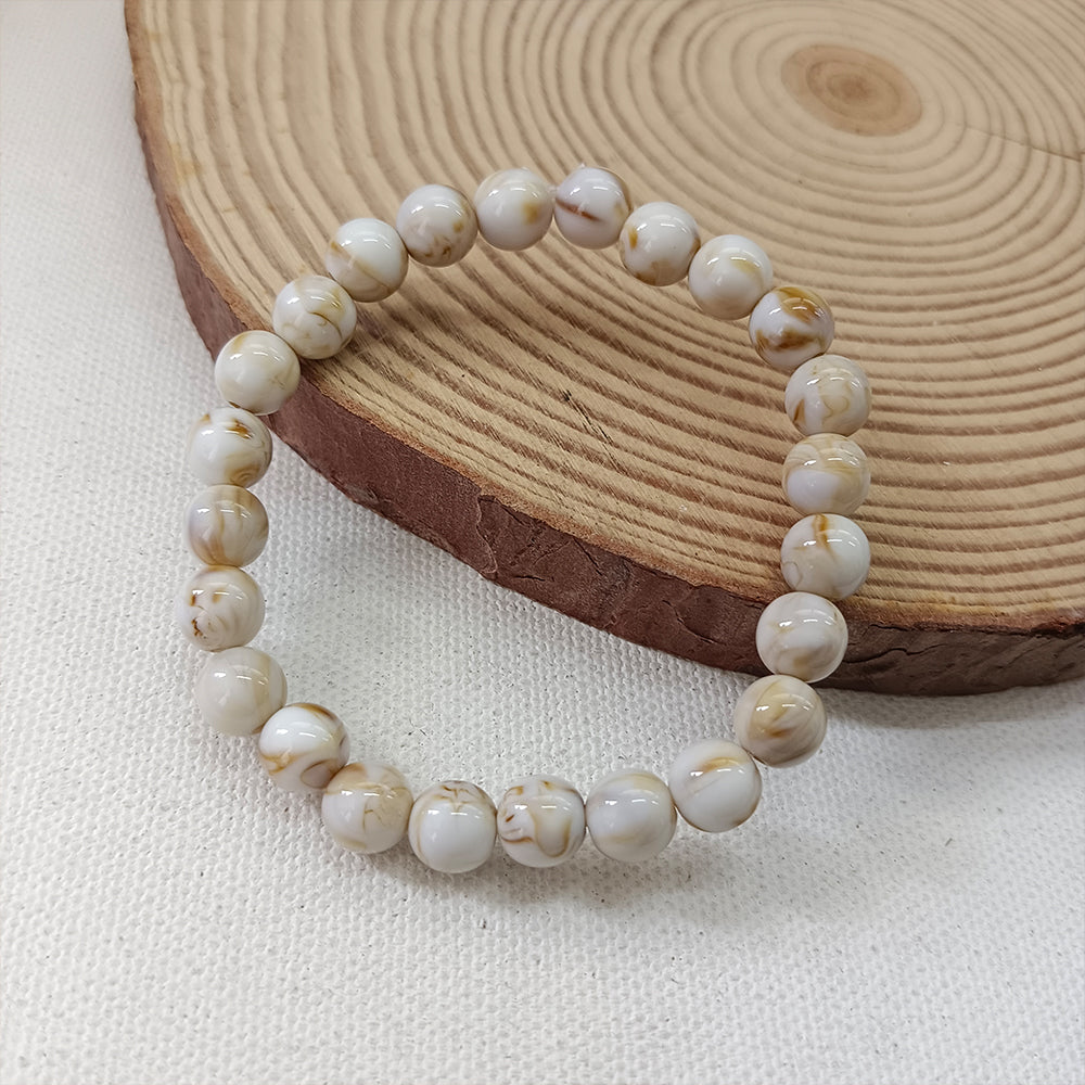 The99Jewel Brown Glass Beads Bracelet