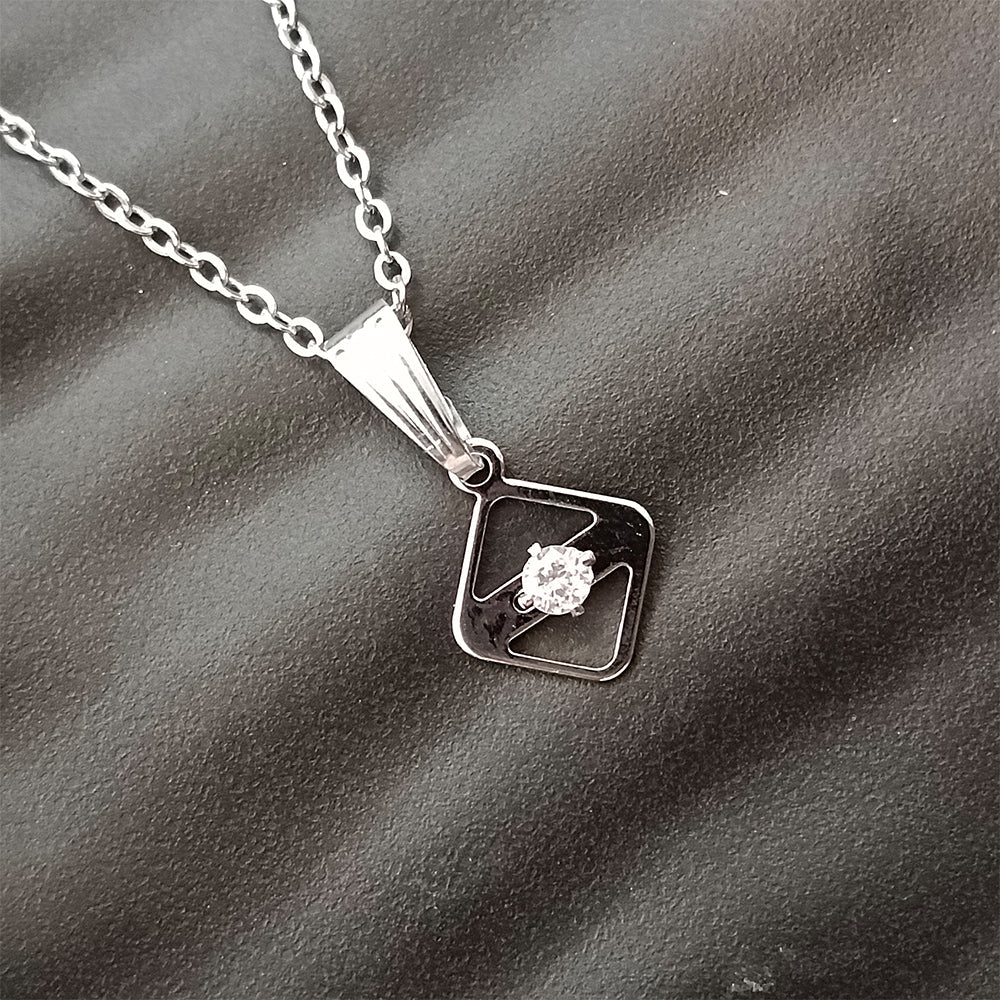 The99Jewel square  Shaped  Chain Pendant