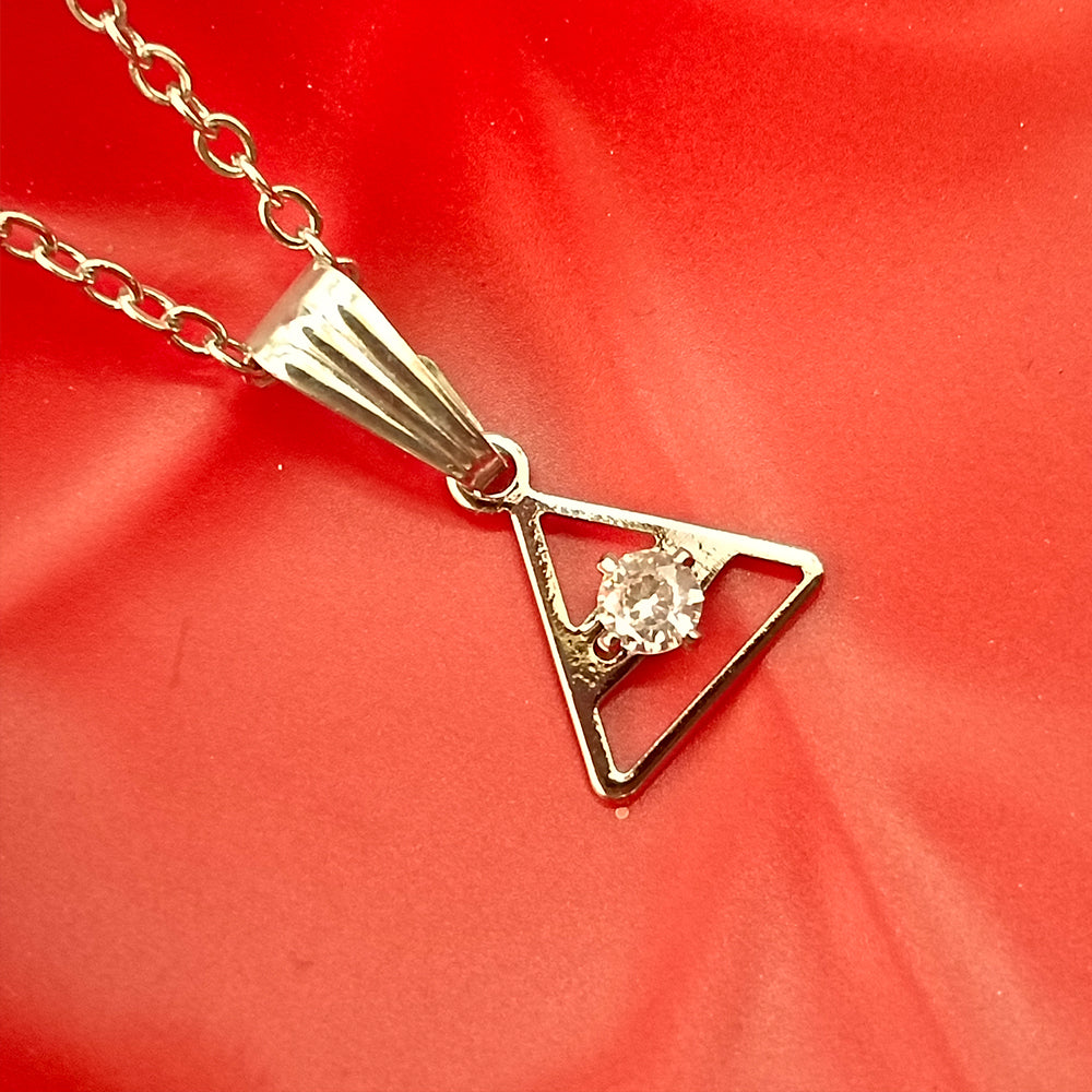 The99Jewel Triangle Shaped  Chain Pendant