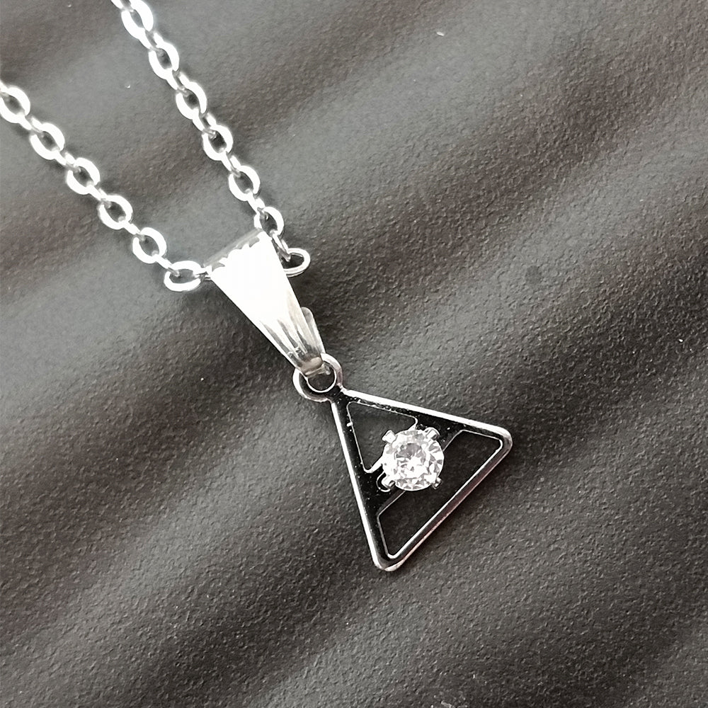 The99Jewel Triangle Shaped  Chain Pendant