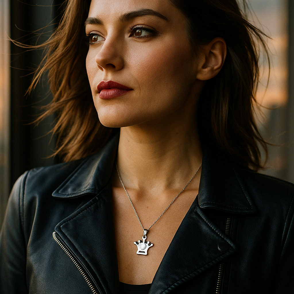 The99Jewel Crown Shaped  Chain Pendant