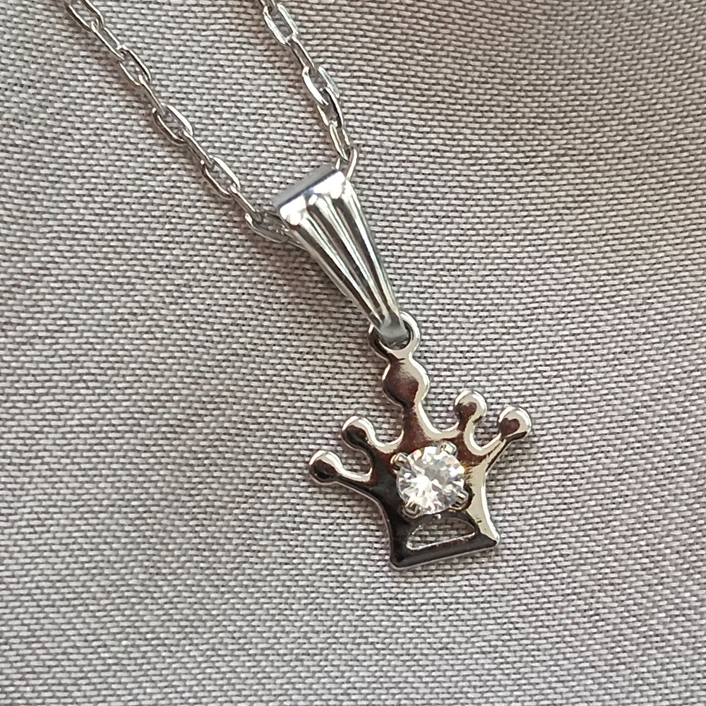 The99Jewel Crown Shaped  Chain Pendant