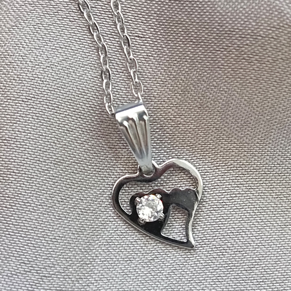 The99Jewel Heart Shaped  Chain Pendant