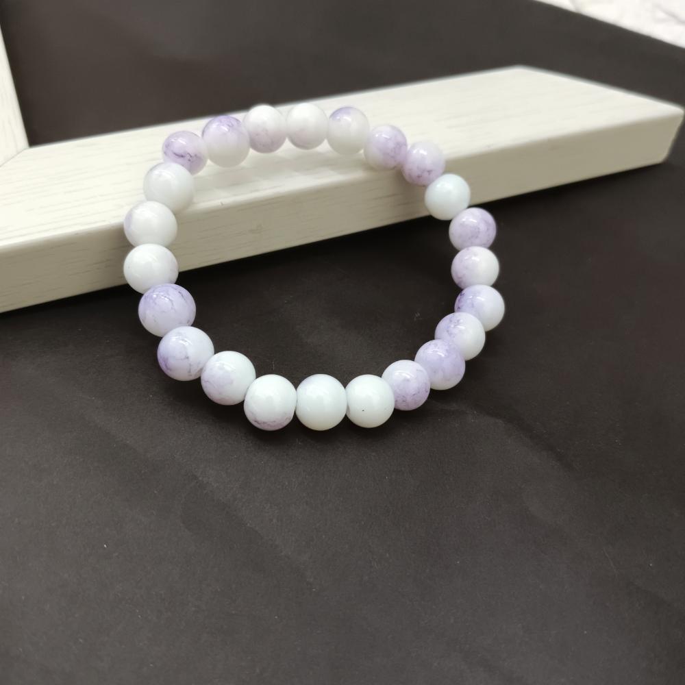 The99Jewel Light Purple Glass Beads Bracelet - 1405102