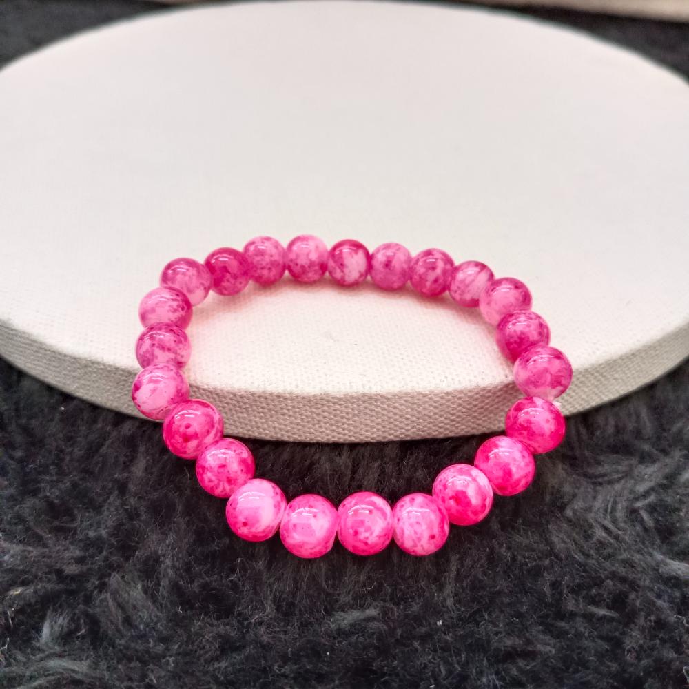 The99Jewel Pink Glass Beads Bracelet - 1405118