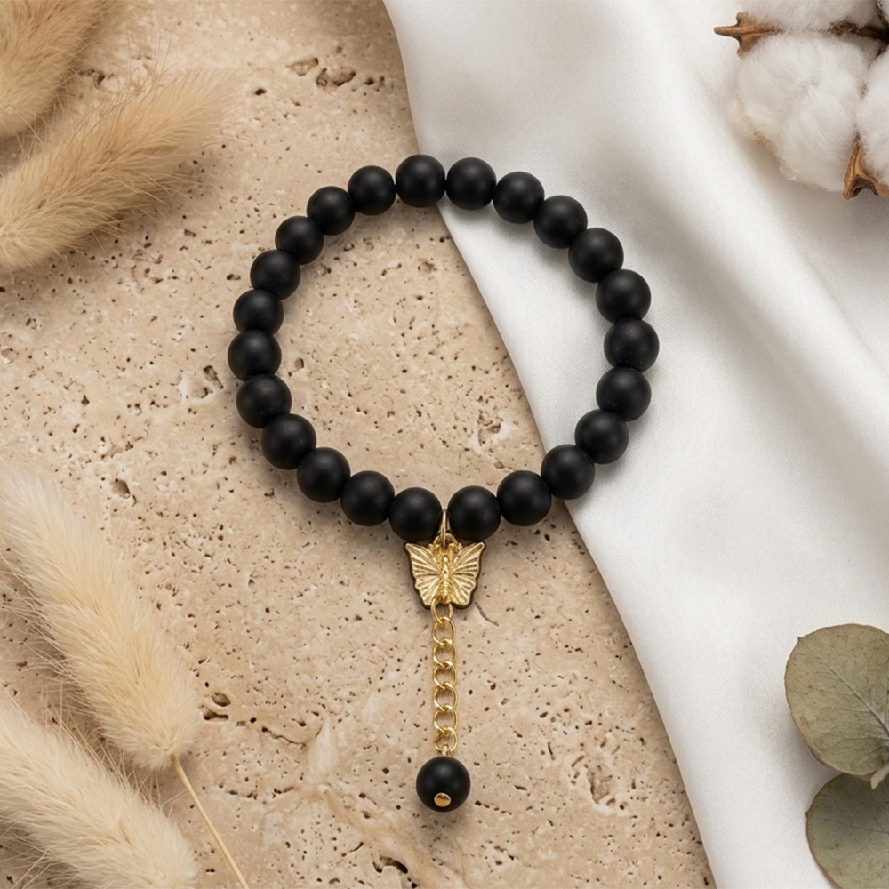 The99Jewel Gold Plated Beads Butterfly Stylish Bracelets