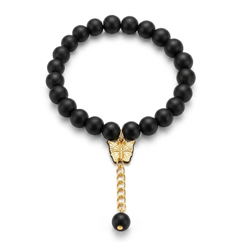 The99Jewel Gold Plated Beads Butterfly Stylish Bracelets