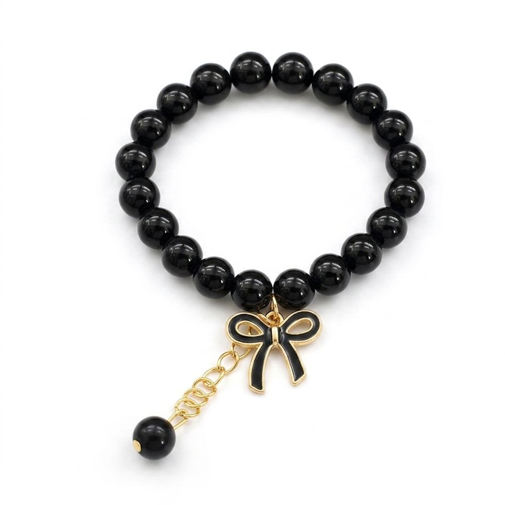 The99Jewel Gold Plated Beads Bow Stylish Bracelets