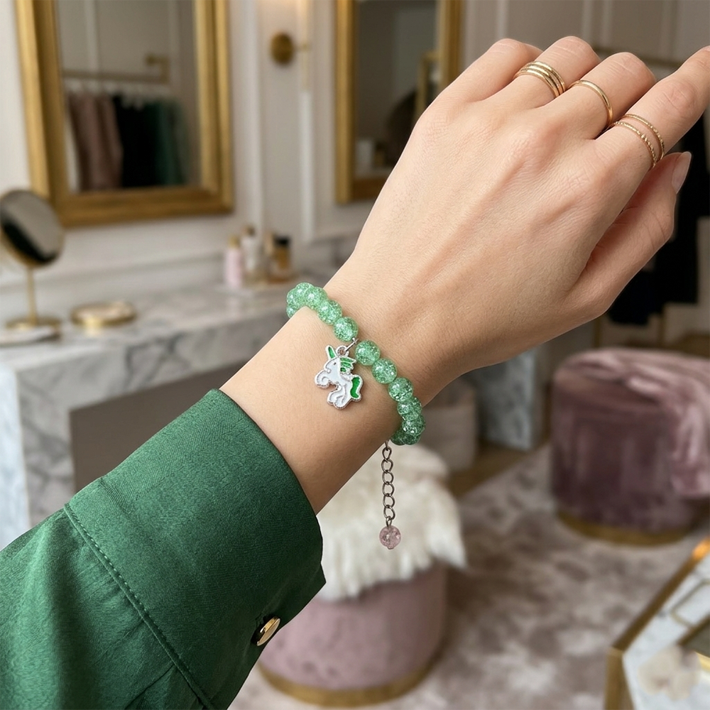 The99Jewel Crackle Beads And Charms Stylish Bracelets For Kids