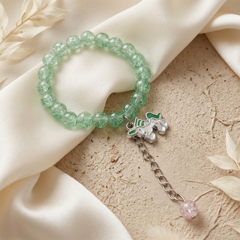 The99Jewel Crackle Beads And Charms Stylish Bracelets For Kids 