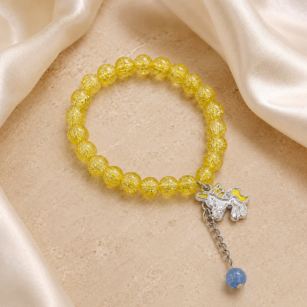 The99Jewel Crackle Beads And Charms Stylish Bracelets For Kids 