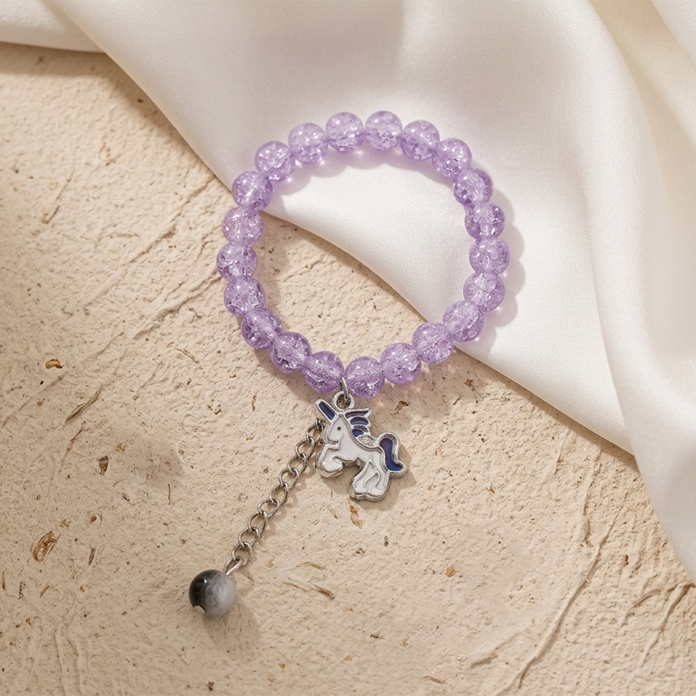 The99Jewel Crackle Beads And Charms Stylish Bracelets For Kids 