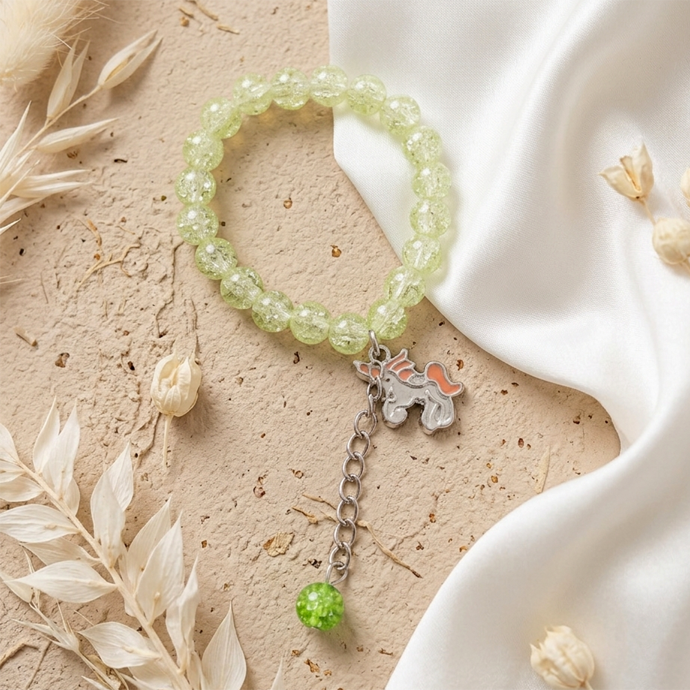 The99Jewel Crackle Beads And Charms Stylish Bracelets For Kids 