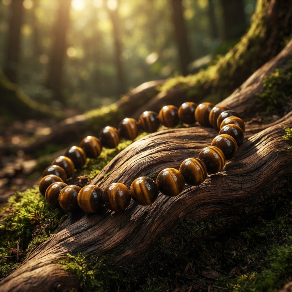 The99Jewel Stylish Tiger Beads Unisex Bracelet