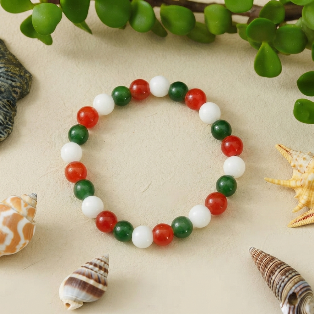 The99Jewel Tiranga Tricolor Beads Bracelet