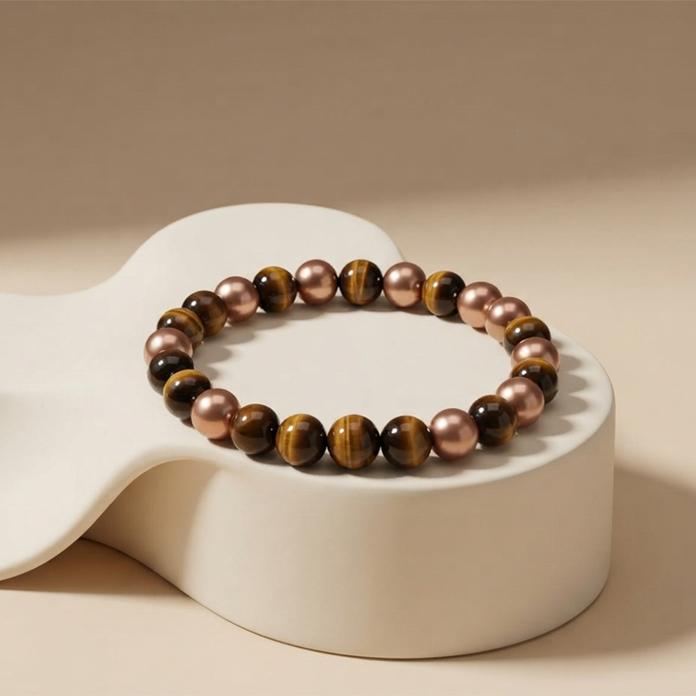 The99Jewel Statement Tiger Beads Bracelet | Trendy Wristwear for Men & Women