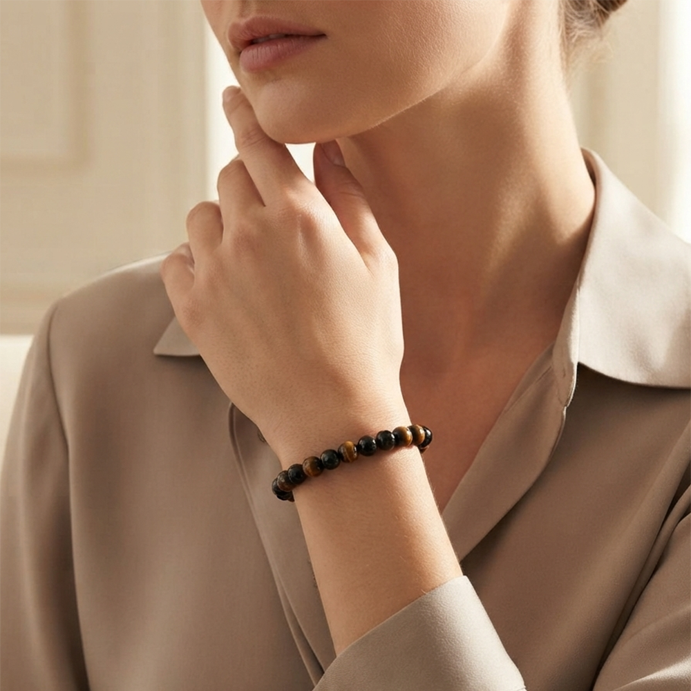 The99Jewel Trendy Tiger Beaded Bracelet | Casual & Stylish Wrist Accessory
