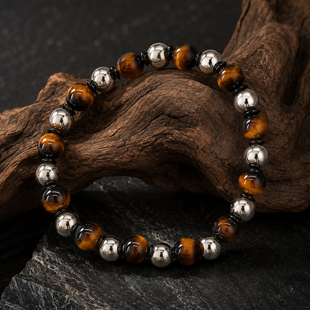 The99Jewel Stylish Tiger Beads Bracelet for Men & Women Trendy Fashion Jewellery