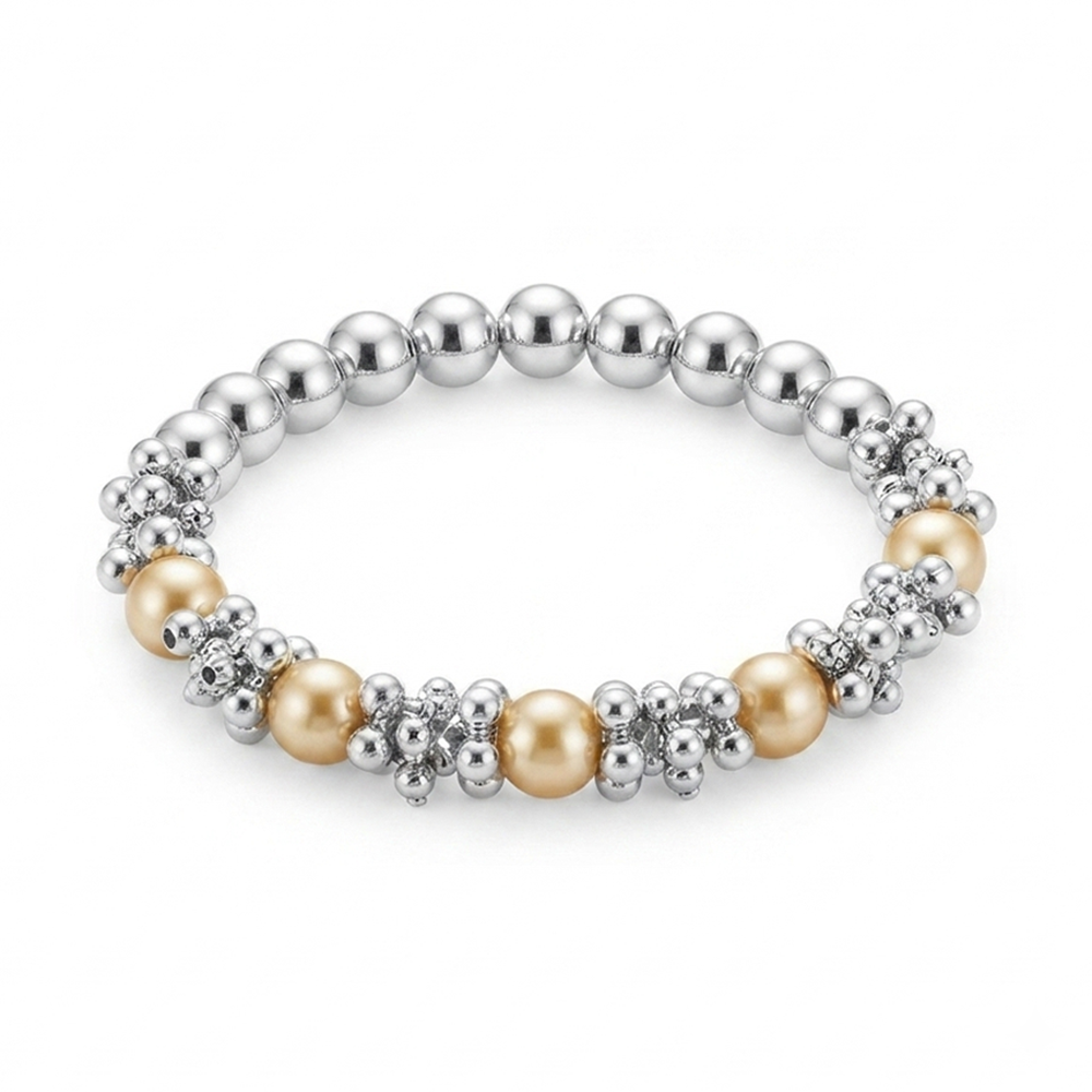 The99Jewel 2Tone Beads Stylish Bracelets for Women