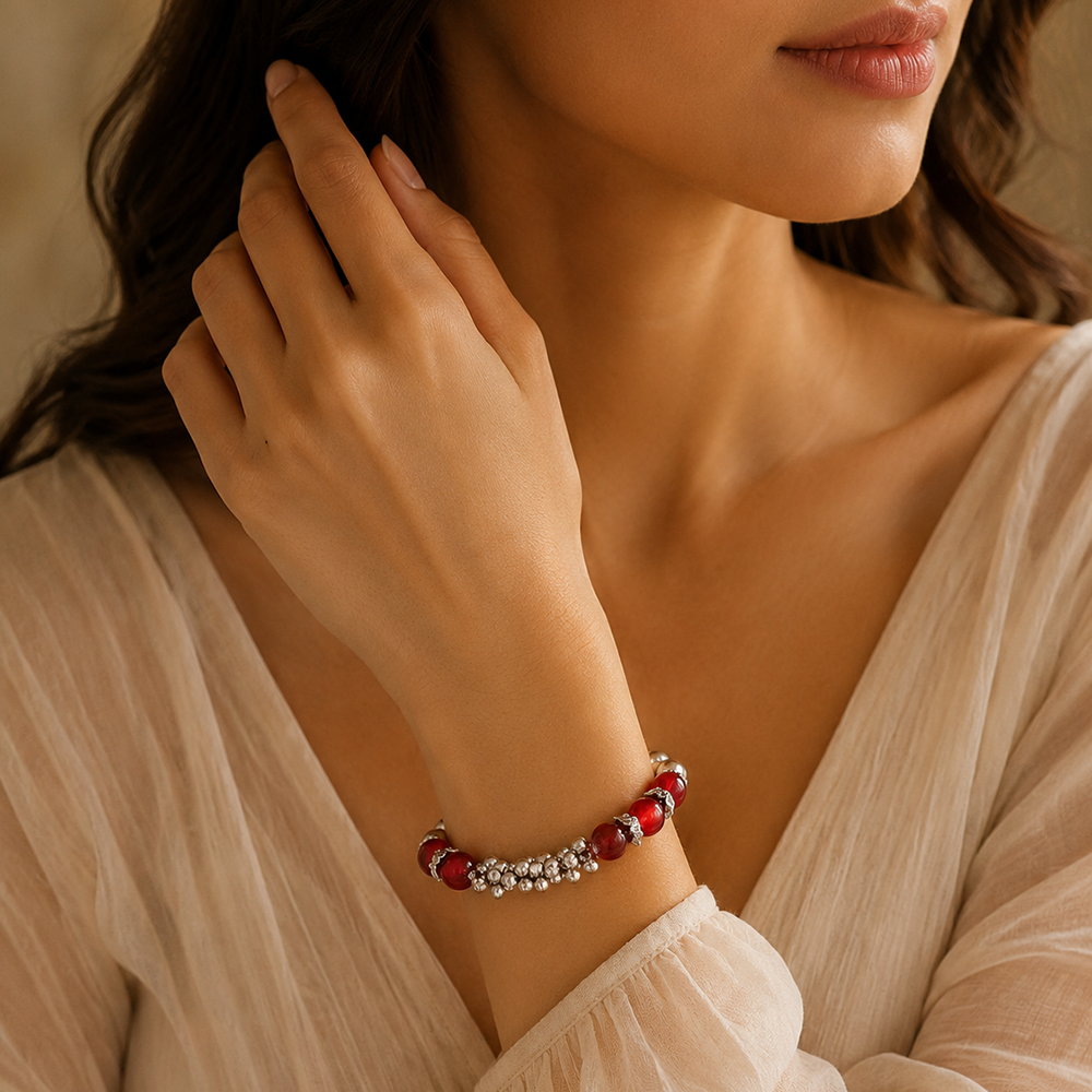 The99Jewel Red Beads Stylish Bracelets for Women