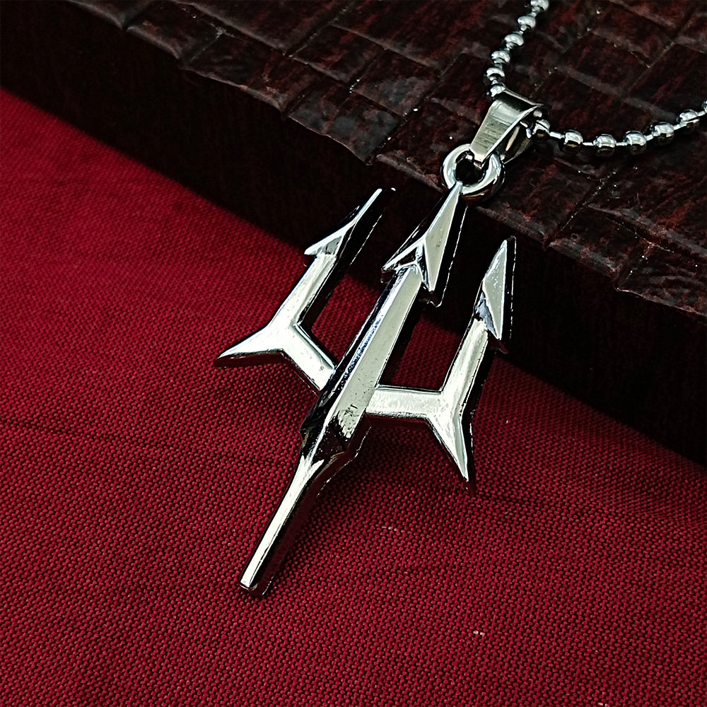 The99Jewel Trishul  Chain Pendant For Men
