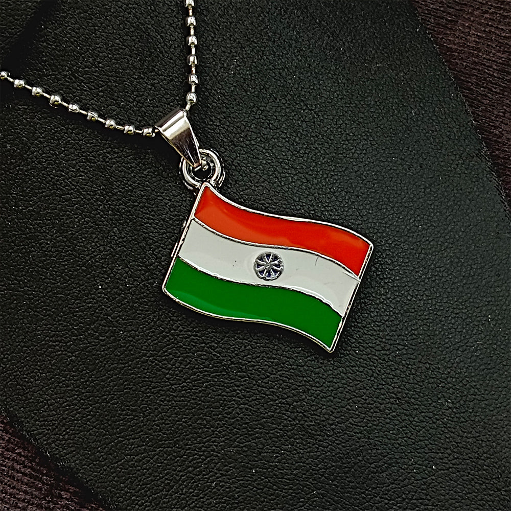 The99Jewel India Flag Chain Pendant For Men