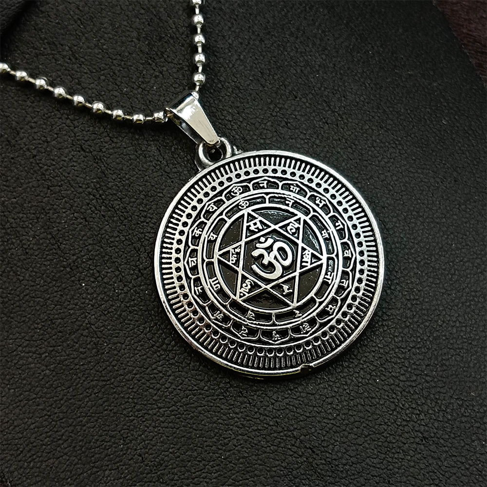 The99Jewel Sudarshan chakra Yantram Chain Pendant