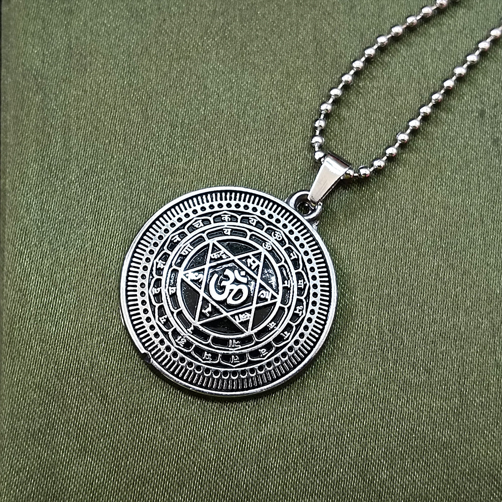 The99Jewel Sudarshan chakra Yantram Chain Pendant