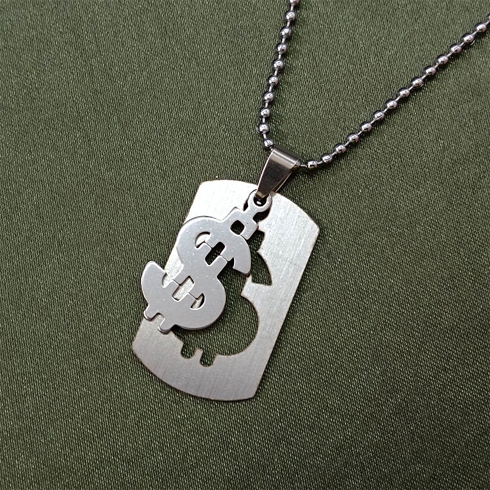 The99Jewel Dollar Symbol Chain Pendant For Men