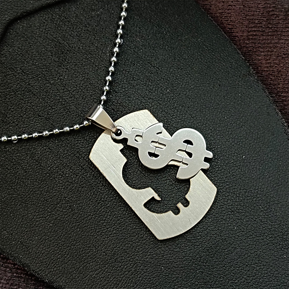 The99Jewel Dollar Symbol Chain Pendant For Men