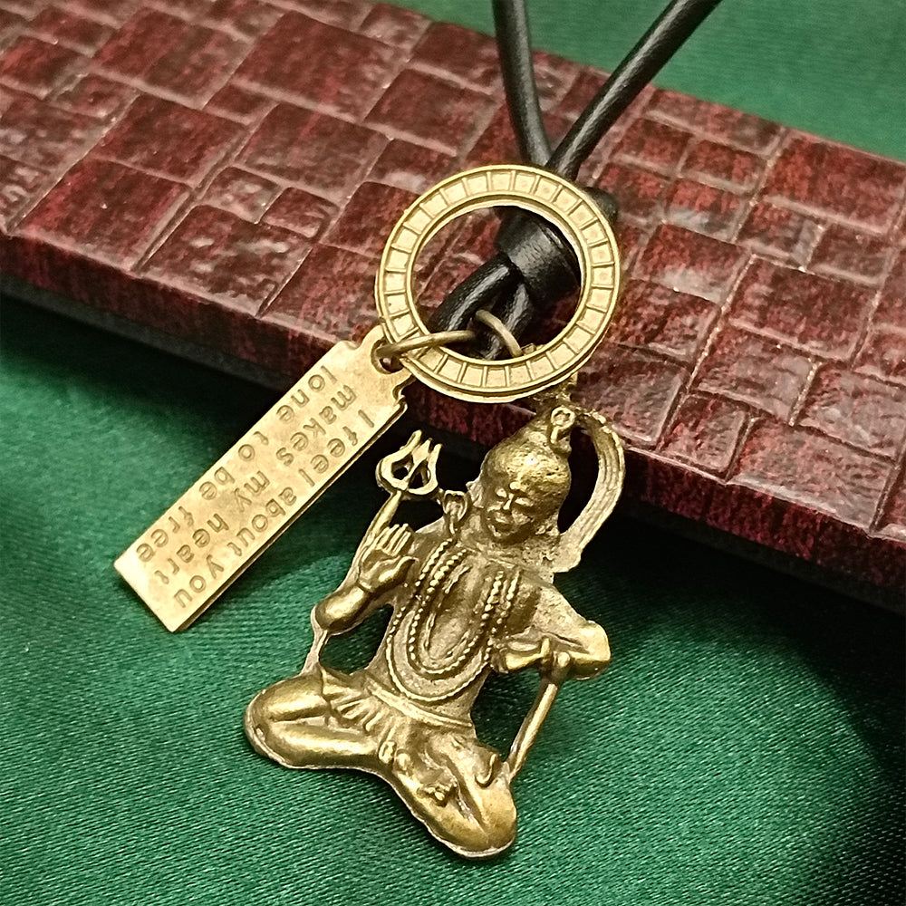 The99Jewel Shiva Mahadev Thread Pendent For Men