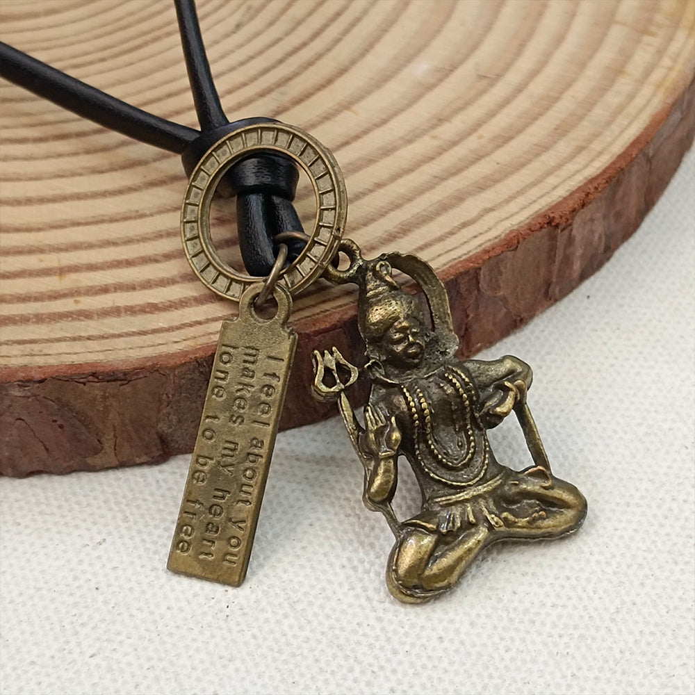 The99Jewel Shiva Mahadev Thread Pendent For Men