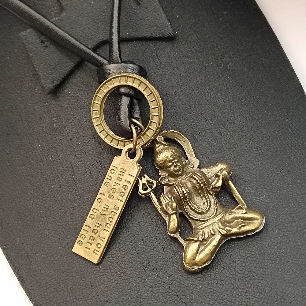 The99Jewel Shiva Mahadev Thread Pendent For Men