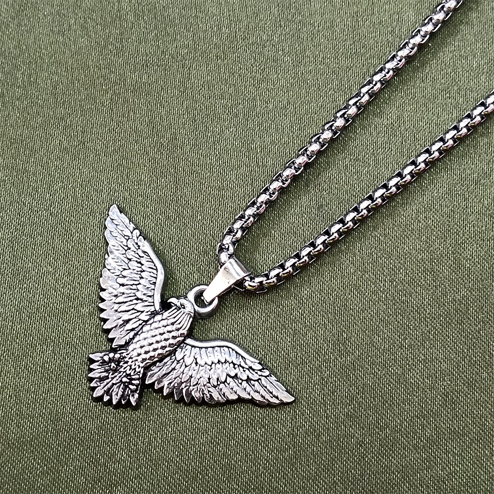 The99Jewel Winged Eagle Chain Pendant For Men and Women