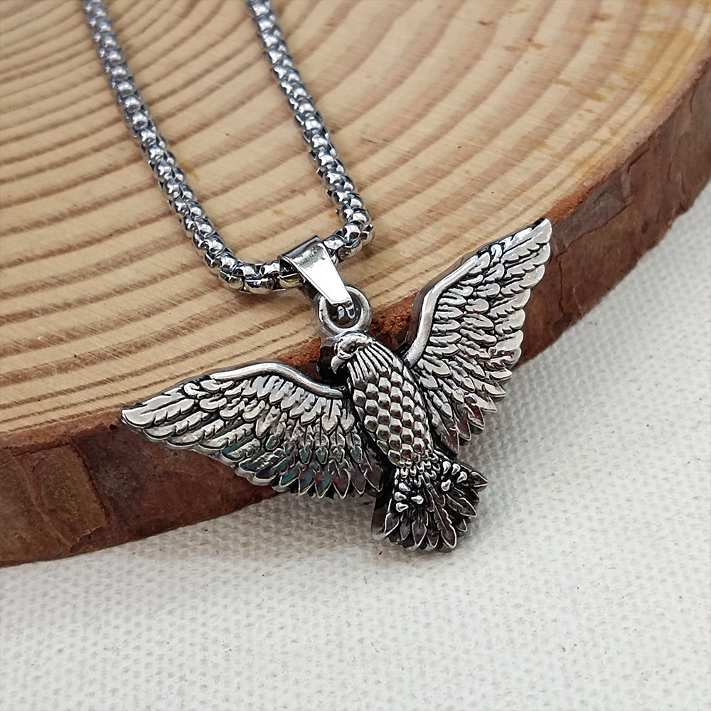 The99Jewel Winged Eagle Chain Pendant For Men and Women
