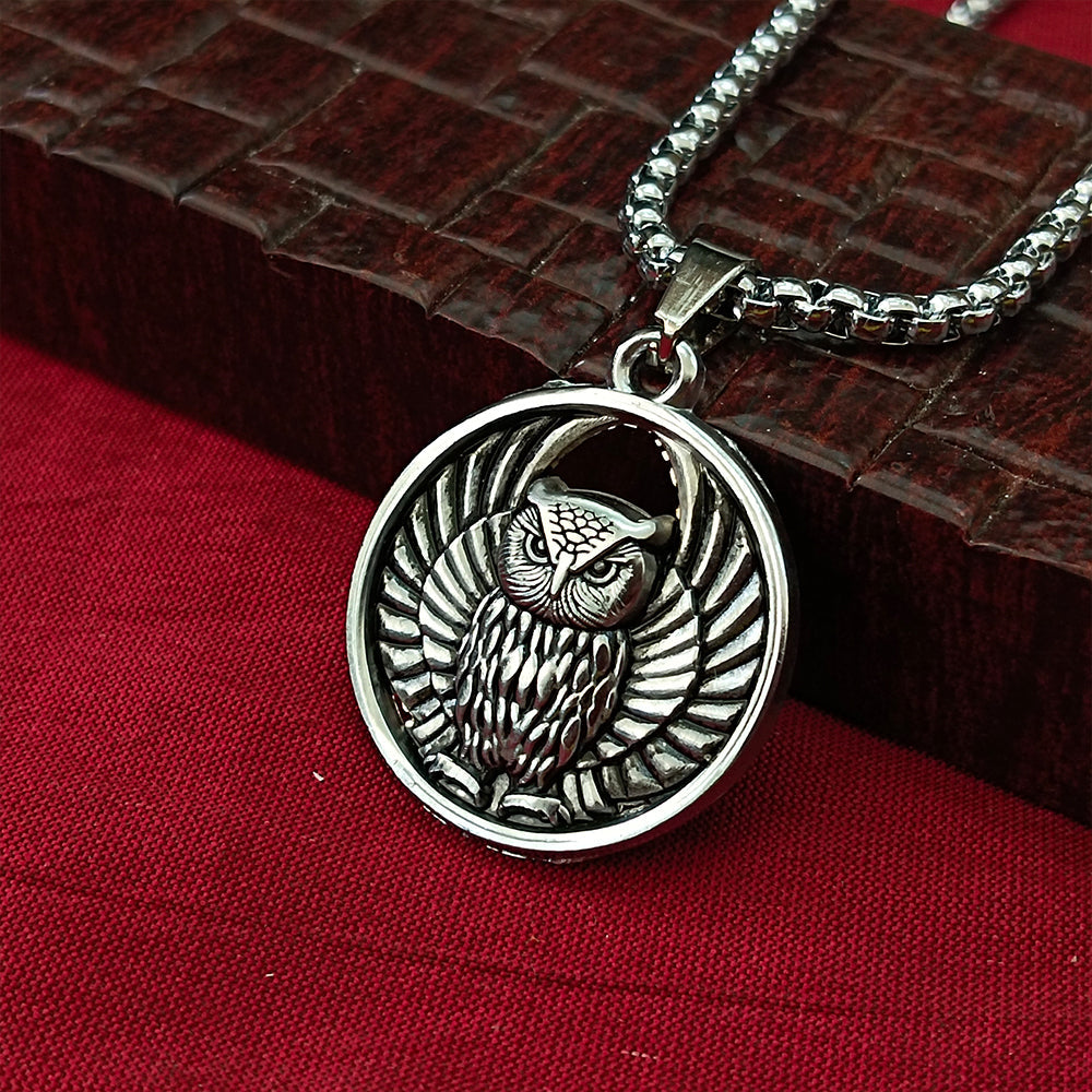 The99Jewel Owl Chain Pendant For Men