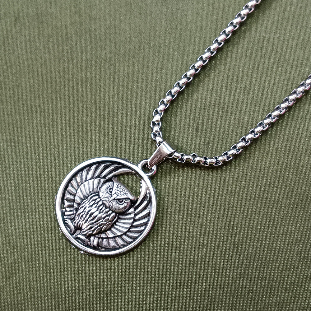 The99Jewel Owl Chain Pendant For Men