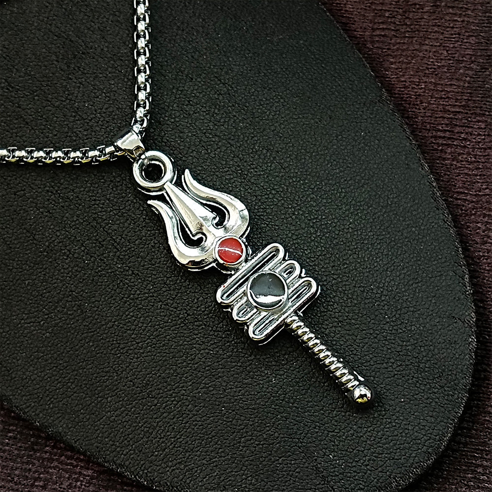 The99Jewel Shiva Trishul  Chain Pendant Pendant