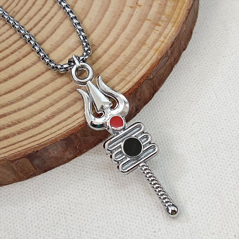 The99Jewel Shiva Trishul  Chain Pendant Pendant