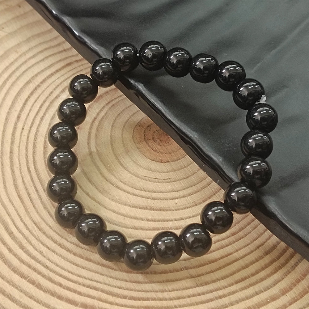 The99Jewel Black Glass Beads Bracelet