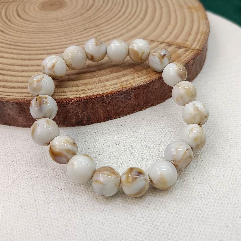 The99Jewel Brown Glass Beads Bracelet