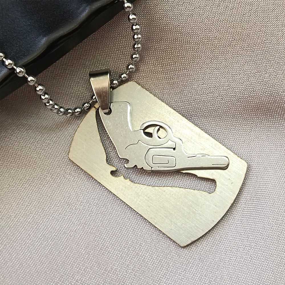 The99Jewel Gun Dog Chain Pendant For Men