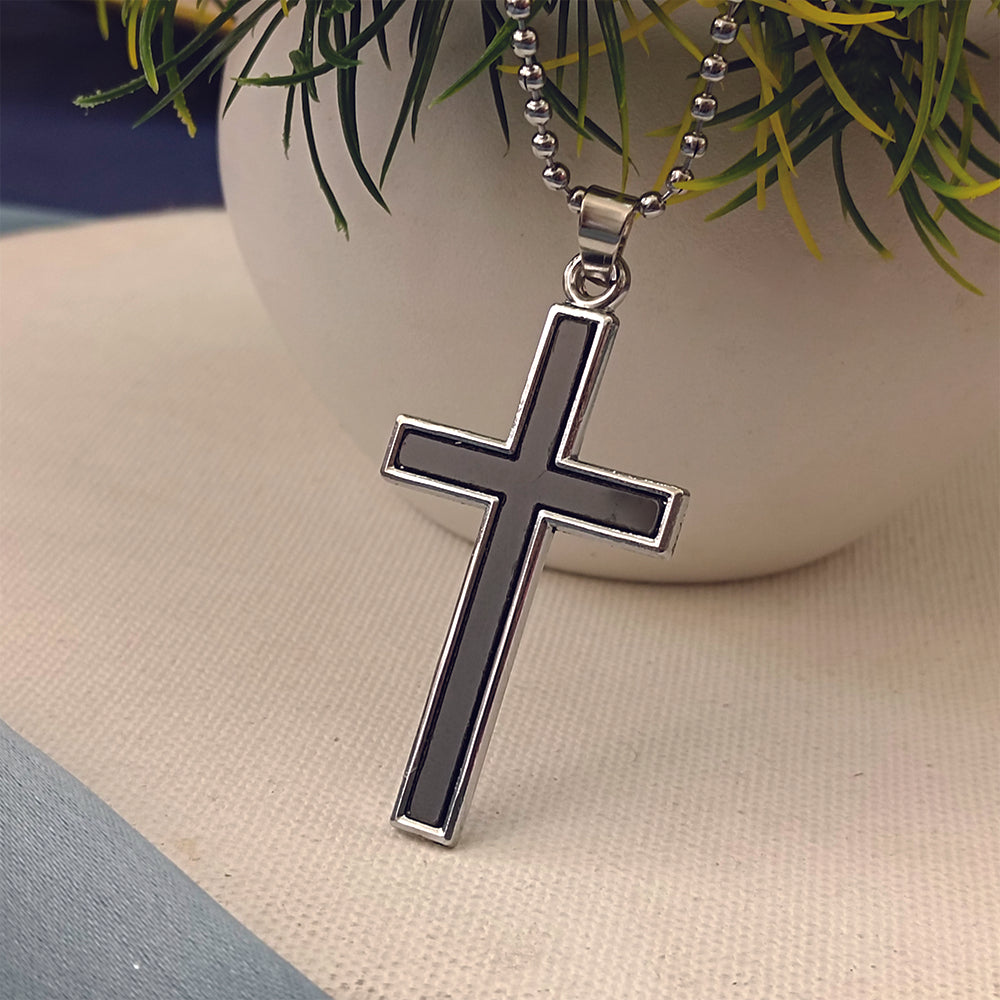 The99Jewel Religious Cross Pendant Chain   Spiritual Necklace