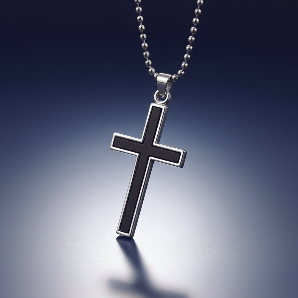 The99Jewel Religious Cross Pendant Chain   Spiritual Necklace
