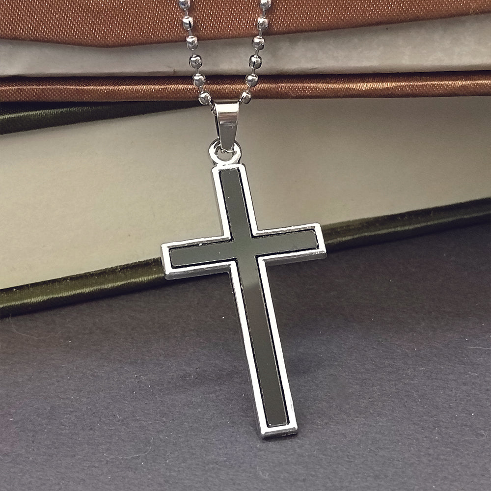 The99Jewel Religious Cross Pendant Chain   Spiritual Necklace
