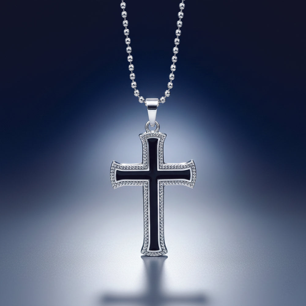 The99Jewel Religious Cross Pendant Chain   Spiritual Necklace